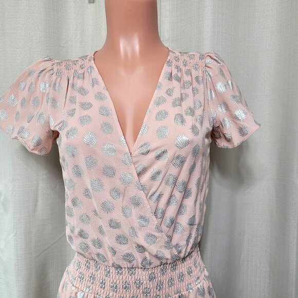 Michael Kors Tossed Tropical Palmetto Faux Wrap Dress - Picture 4 of 6